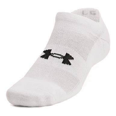 Under Armour Unisex Cotton Training No Show Socks, 6 Pairs