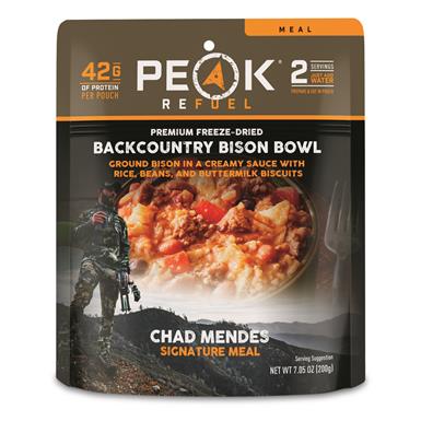 Peak Refuel Backcountry Bison Bowl, Chad Mendes Signature Meal