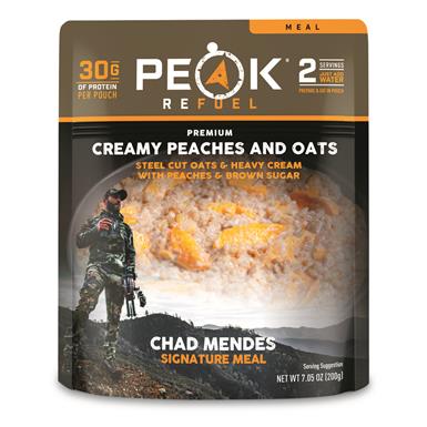 Peak Refuel Creamy Peaches and Oats, Chad Mendes Signature Meal