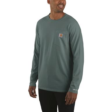 Carhartt Men's Force Midweight Relaxed Fit Long-Sleeve Pocket Tee