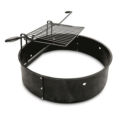 Yard Tuff 36" Steel Fire Ring with Grate