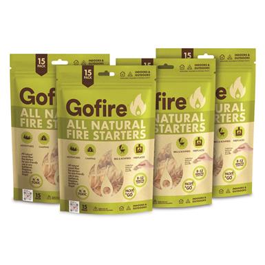 GoFire All Natural Fire Starters, 60 Count