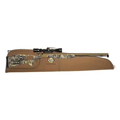 CVA Optima V2 LR Muzzleloader, .50 Caliber, 28" Barrel, Cerakote/Camo, Konus 3-9x40mm Scope