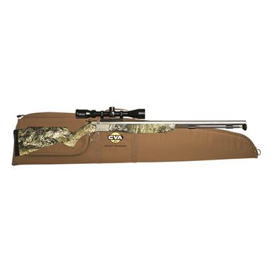 CVA Optima V2 Muzzleloader, .50 Cal., 26" Barrel, Stainless/Camo, Konus 3-9x40mm Scope