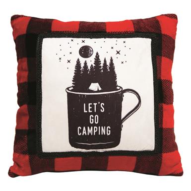 Carstens Let's Go Camping Throw Pillow, 18" x 18"