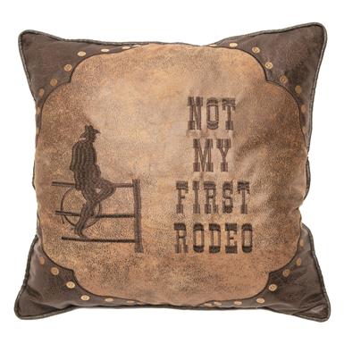 Carstens Not My First Rodeo Western Throw Pillow 18"x18"