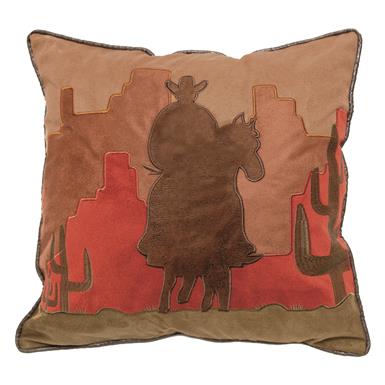 Carstens Cowboy Western Throw Pillow, 18"x18"