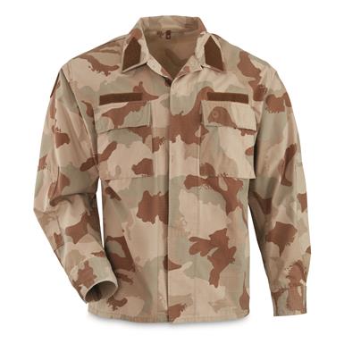 Hungarian Military Surplus Desert Camo Ripstop BDU Jacket, Used