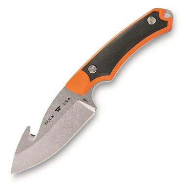 Buck Knives 664 Alpha Hunter Select Fixed Blade with Guthook, Orange