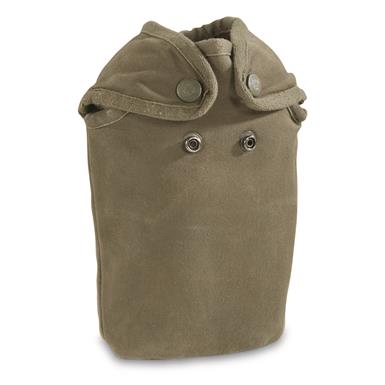 French Military Surplus Canteen Cover, 1 Quart, 4 Pack, Used