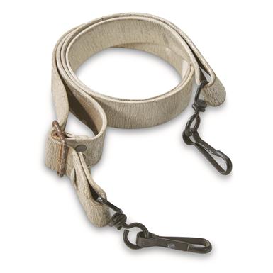 French Military Surplus Leather Rifle Sling, 3 Pack, Used