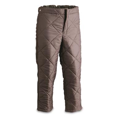 Austrian Military Surplus Quilted Pants Liner, Like New