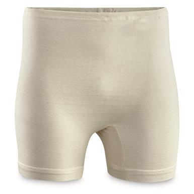 East German Military Surplus Cotton Boxer Shorts, 10 Pairs, New