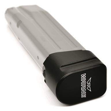 Warne SIG SAUER P320 9mm Magazine Extension, +5 Rounds, Black