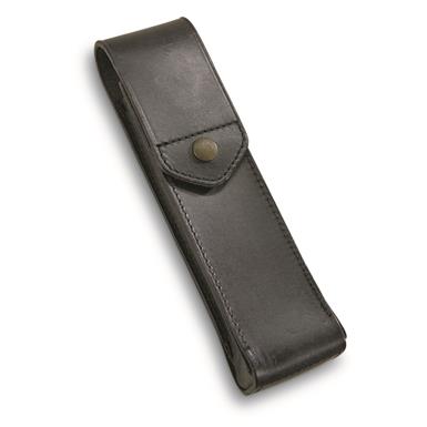 Italian Military Surplus Leather Uzi Magazine Pouch, 2 Pack, Like New