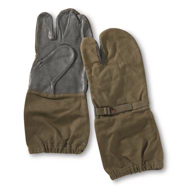 German Military Surplus Trigger Finger Mitts, 2 Pairs, New