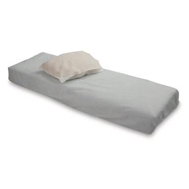 Italian Military Surplus Hospital Mattress Cover and Pillow Case, Light Blue, New