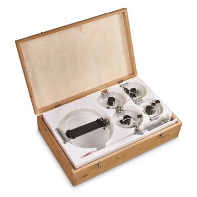 Italian Military Surplus Emergency Light Set in Wood Crate, 24