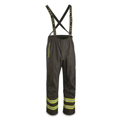 Italian Military Surplus Flame Resistant Waterproof Pants with Suspenders, Used