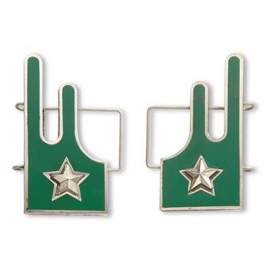 Italian Military Surplus Alpine Troop Gorget Badge Set, 2 Sets, New