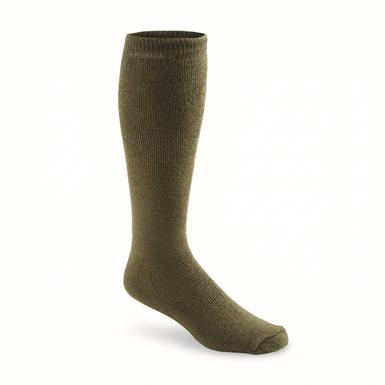 Italian Forestry Department Surplus Wool Blend Boot Socks, 3 Pairs, New