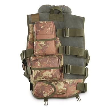 Italian Police Surplus Multi Pocketed Flak Vest, New