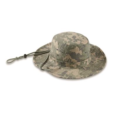 Italian Municipal Surplus Ripstop Boonie Hat, Vegetato Camo, New