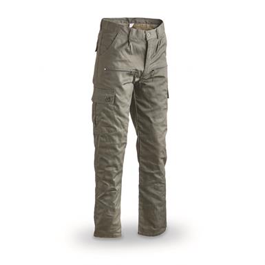 Italian Forestry Department Surplus Fleece Lined Cargo Pants, New