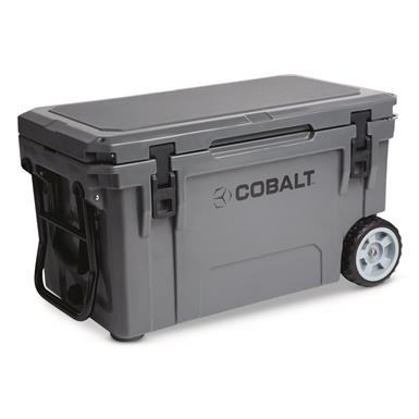 Cobalt Wheeled Cooler, 55 quart