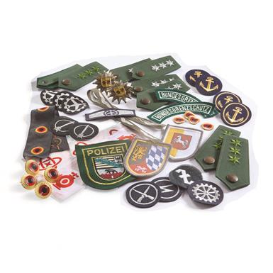 German Military Surplus Insignia Assortment, 50 Piece, New