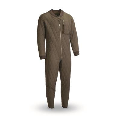 German Military Surplus Quilted Coverall Liner, Used
