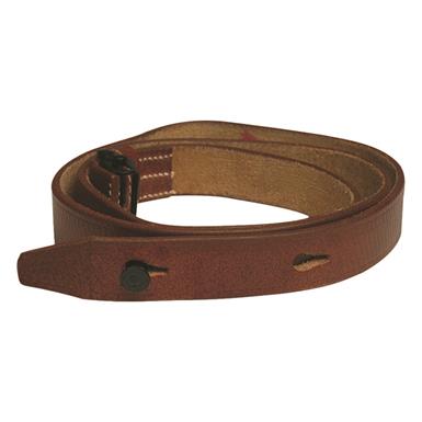German Military WWII Brown Leather MP38/40 Sling, New Reproduction