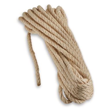 Swiss Military Surplus 10 Meter 8mm Hemp Rope, 2 Pack, New