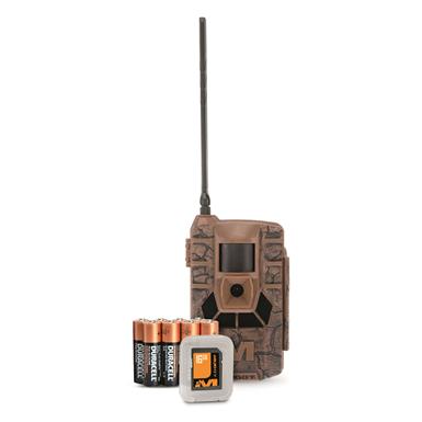 Muddy Matrix 36MP Dual Network Cellular Trail/Game Camera Bundle w/SD Card & Batteries