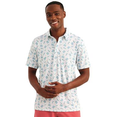 Huk Backyard Pursuit Printed Polo Shirt