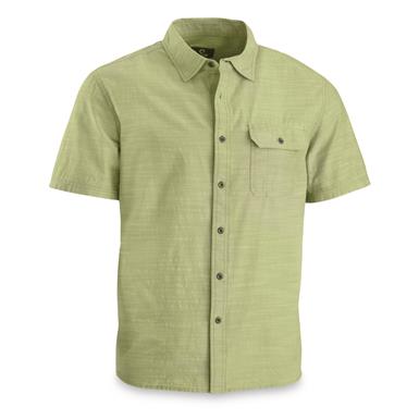 Guide Gear Men’s Solid Short Sleeve Button Up Shirt