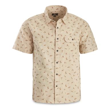 Guide Gear Crankbait Print Short Sleeve Button Up Shirt