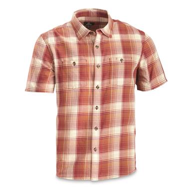 Guide Gear Men’s Plaid Short Sleeve Button Up Shirt