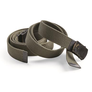 Dutch Military Surplus Cotton Roller Belts, 2 Pack, Used