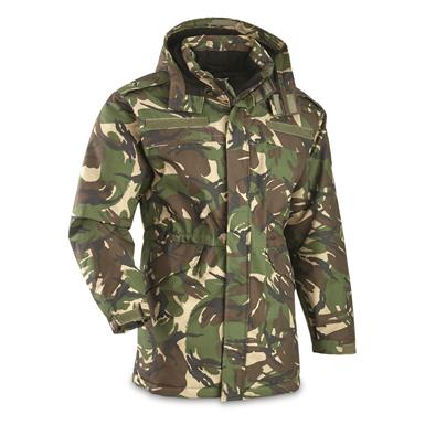Romanian Military Surplus Windproof Waterproof Quilted Ripstop Hooded Parka, Used