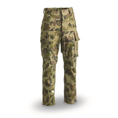 Romanian Military Surplus Camo BDU Pants, Like New