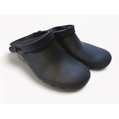 Romanian Military Surplus EVA Hospital Clogs, Black, Used