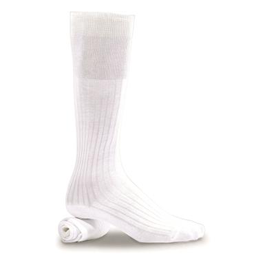 Italian Military Surplus Cotton Blend Dress Socks, 4 Pairs, New