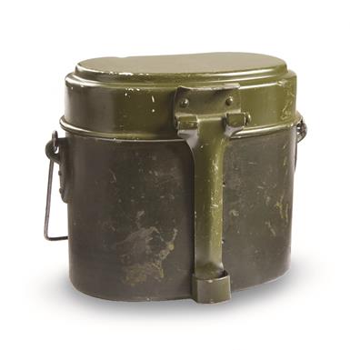 Romanian Military Surplus 2-Piece Mess Kit, Used