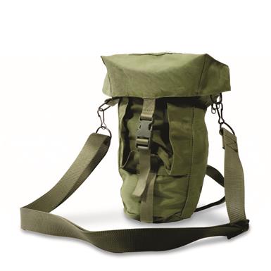 Italian Military Surplus Nylon Shoulder Bag with Strap, New