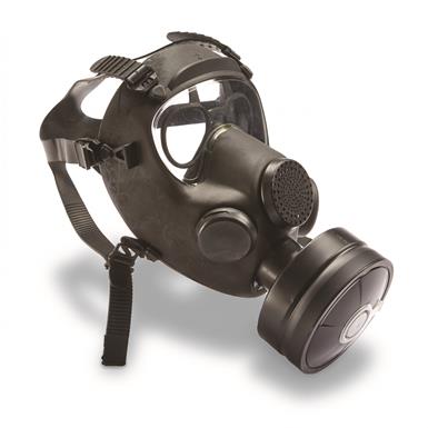 French Military Surplus ARF-A Gas Mask with Filter and Accessories, New