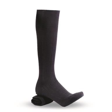 Italian Military Surplus Blue Wool Dress Socks, 3 Pairs, New