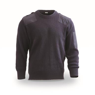 Italian Military Surplus Wool Blend Commando Sweater, Used