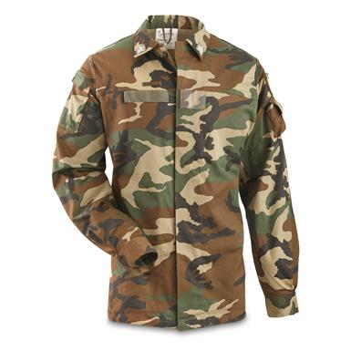Italian Military Surplus Woodland BDU Jacket, New