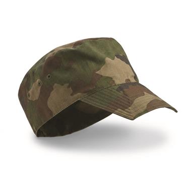 French Military Surplus Ripstop Cotton Field Caps, 2 Pack, New